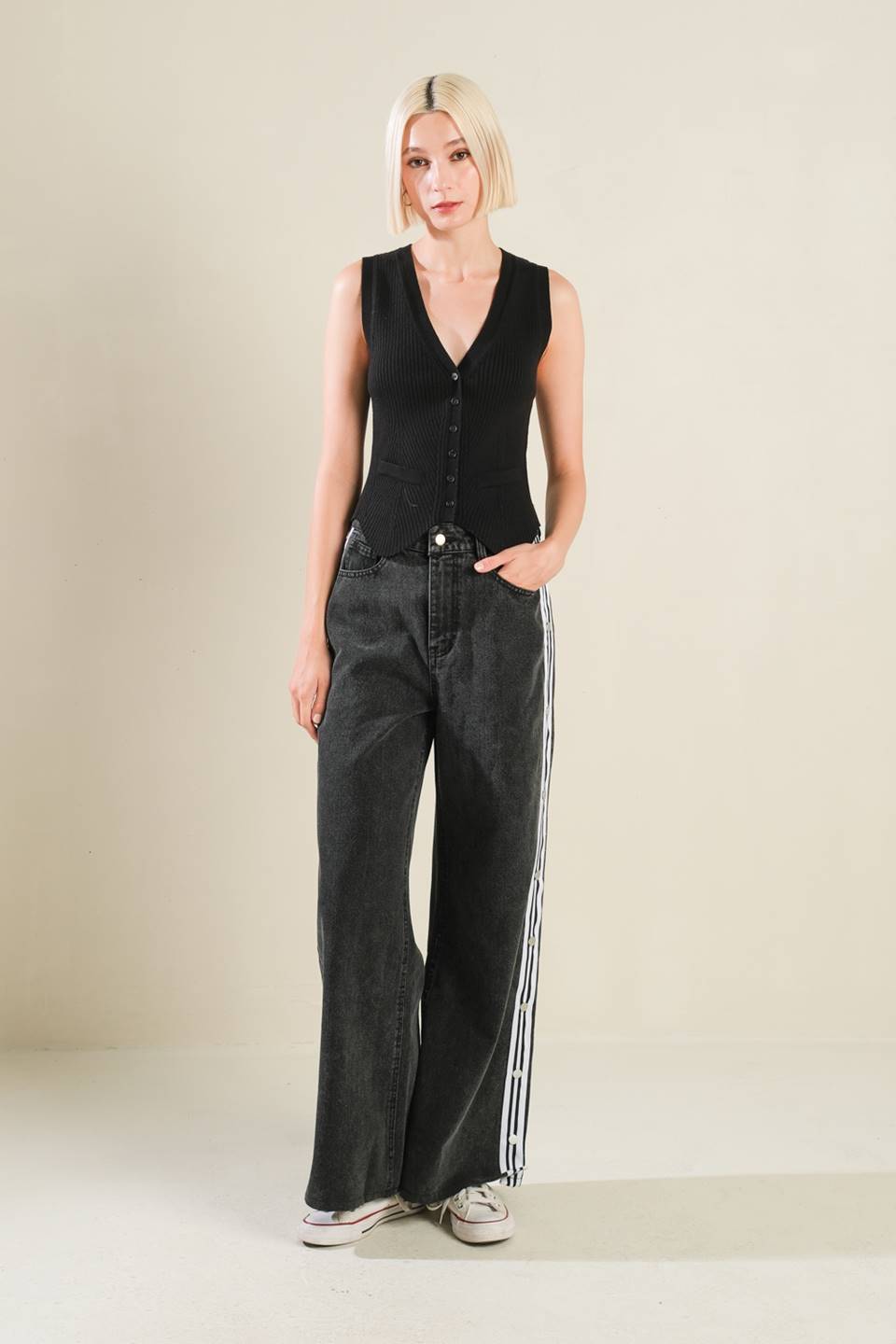 ELEGANT ELEVATION DENIM PANTS - MaraFormigone