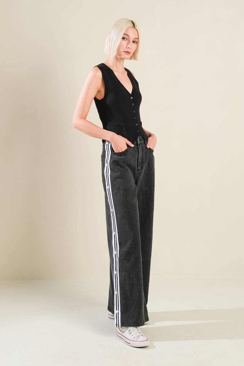 ELEGANT ELEVATION DENIM PANTS - MaraFormigone