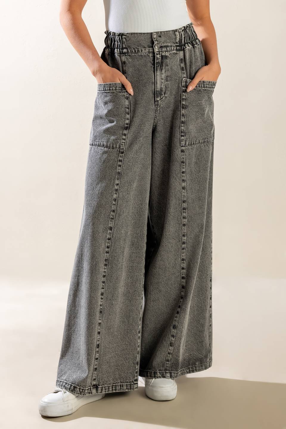 EXPLORING THE CITY DENIM PANTS - MaraFormigone