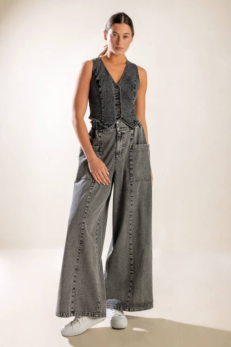 EXPLORING THE CITY DENIM PANTS - MaraFormigone