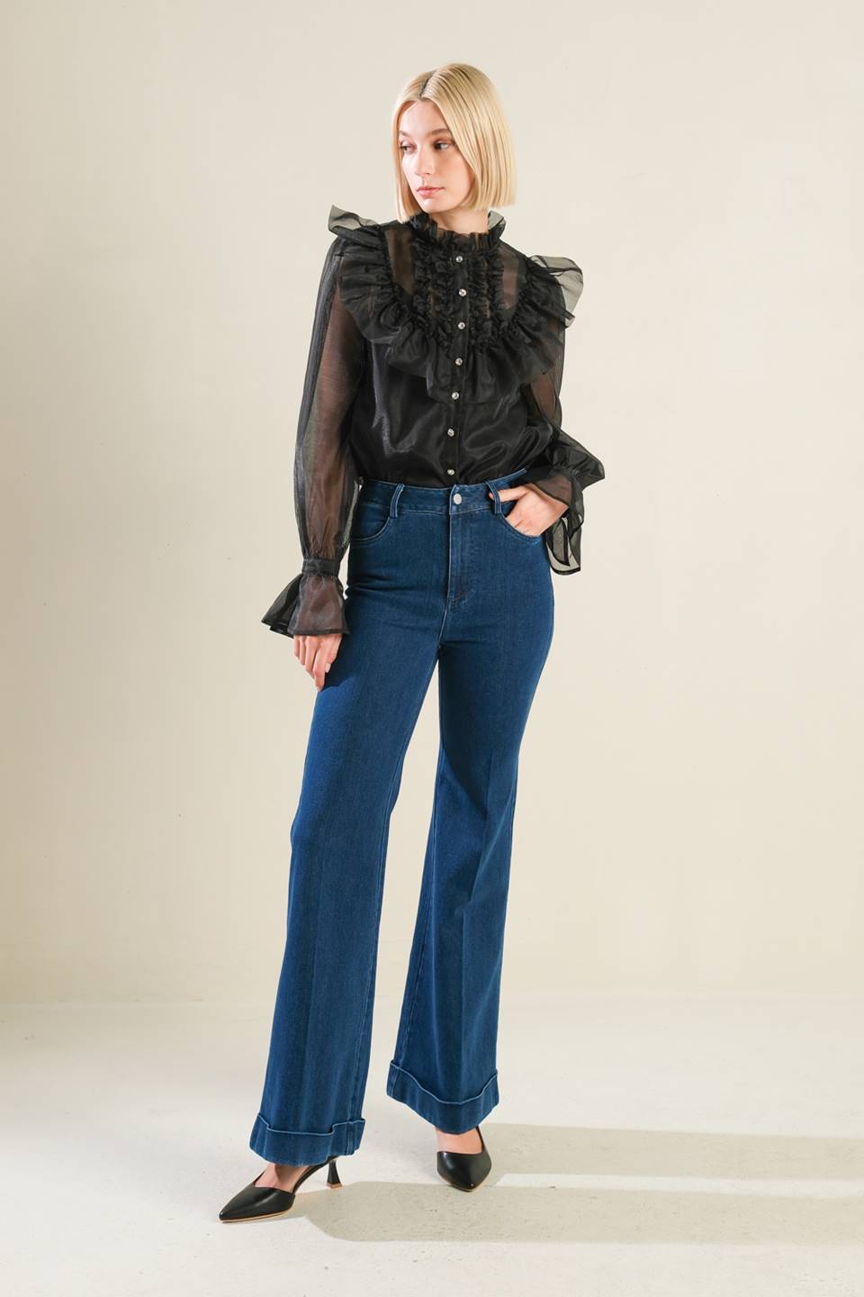 OUR GREATEST LOVE DENIM PANTS - MaraFormigone
