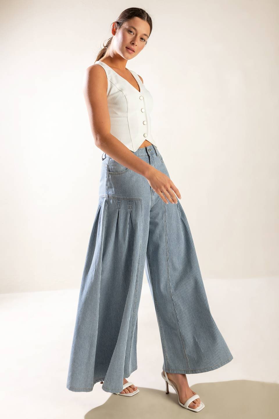 ROOFTOP ROMANCE DENIM PANTS - MaraFormigone