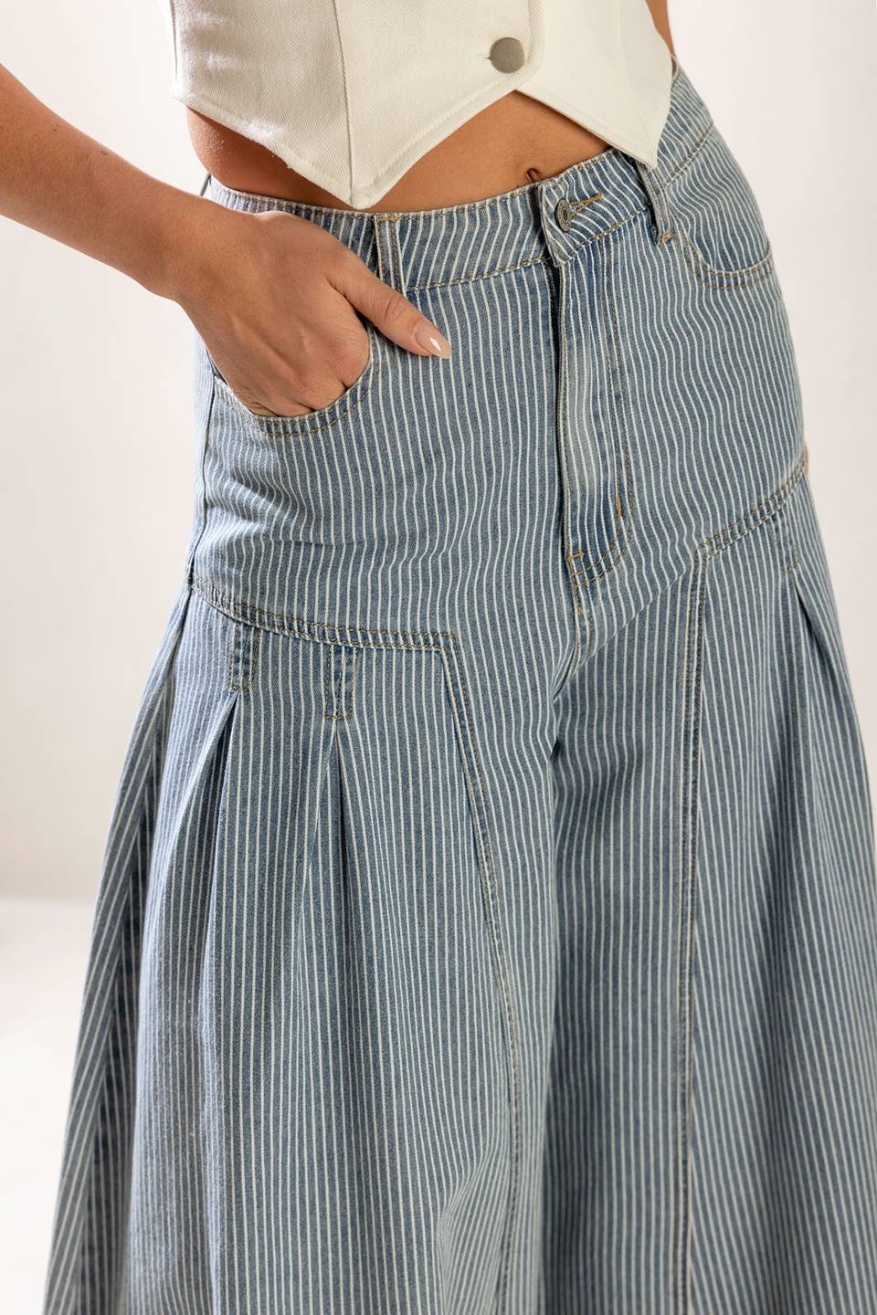 ROOFTOP ROMANCE DENIM PANTS - MaraFormigone