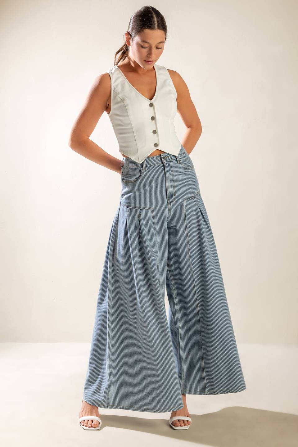 ROOFTOP ROMANCE DENIM PANTS - MaraFormigone