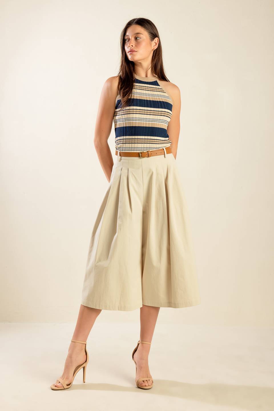 DRIFTING CURRENTS WOVEN CULOTTE PANTS - MaraFormigone