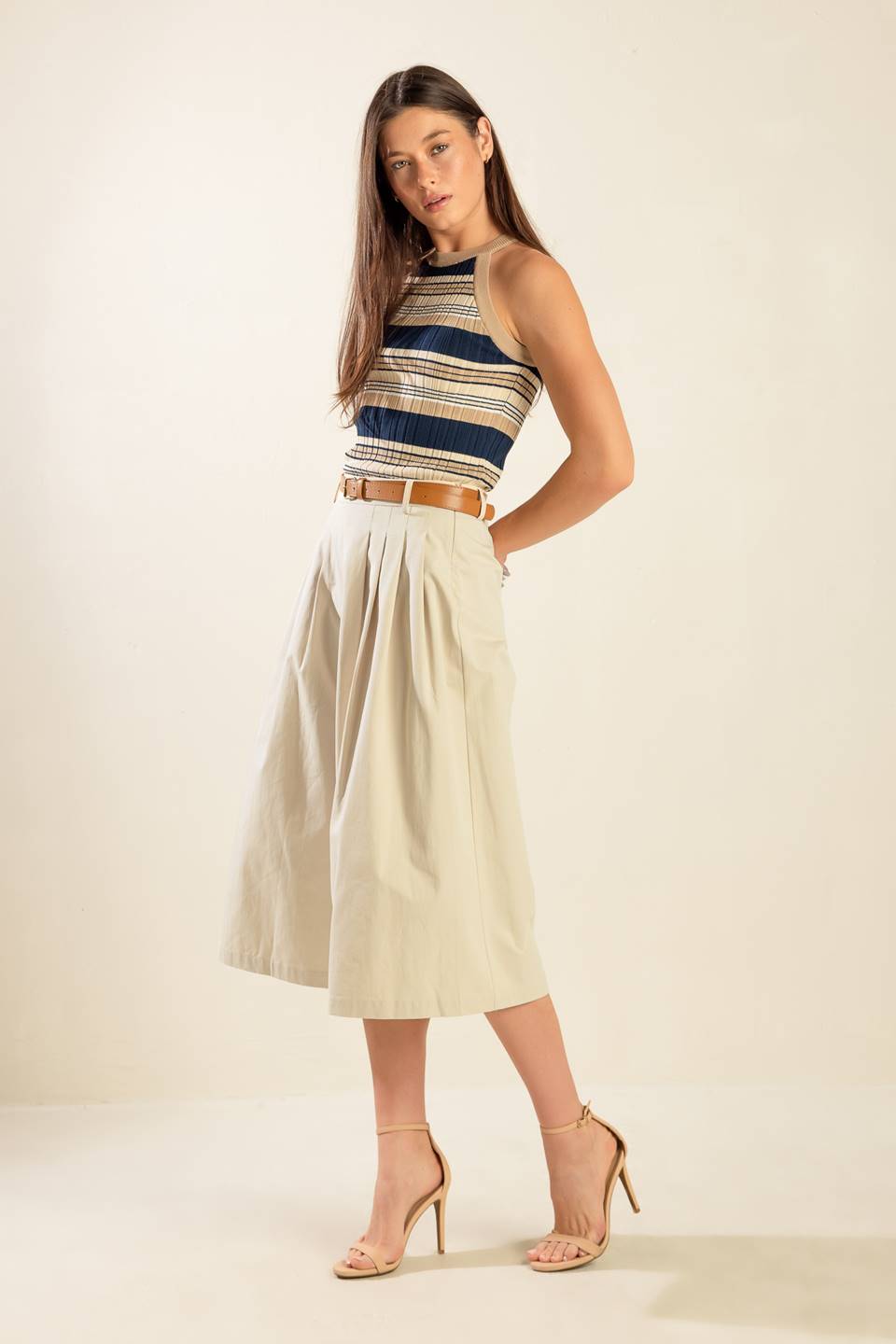 DRIFTING CURRENTS WOVEN CULOTTE PANTS - MaraFormigone