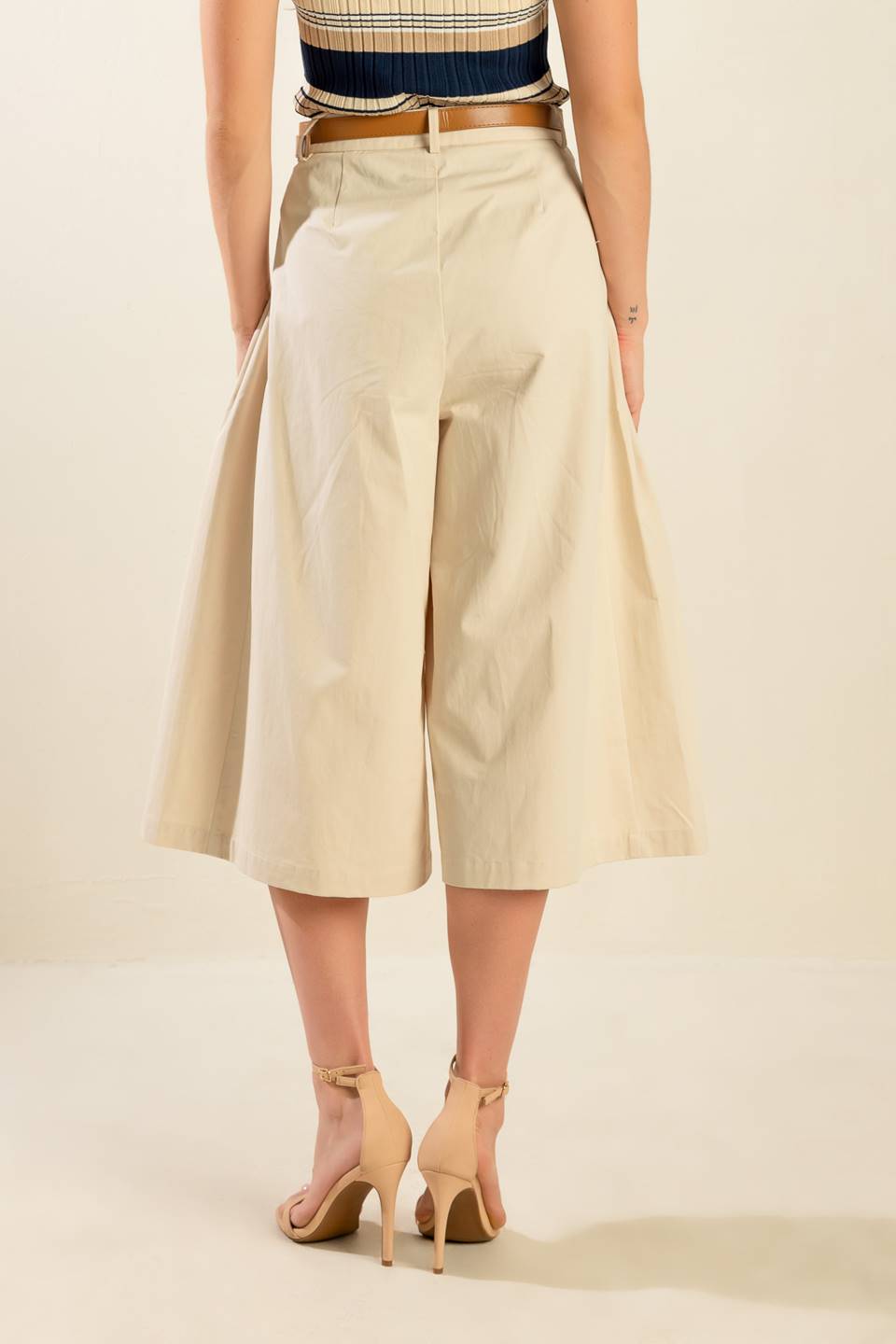DRIFTING CURRENTS WOVEN CULOTTE PANTS - MaraFormigone