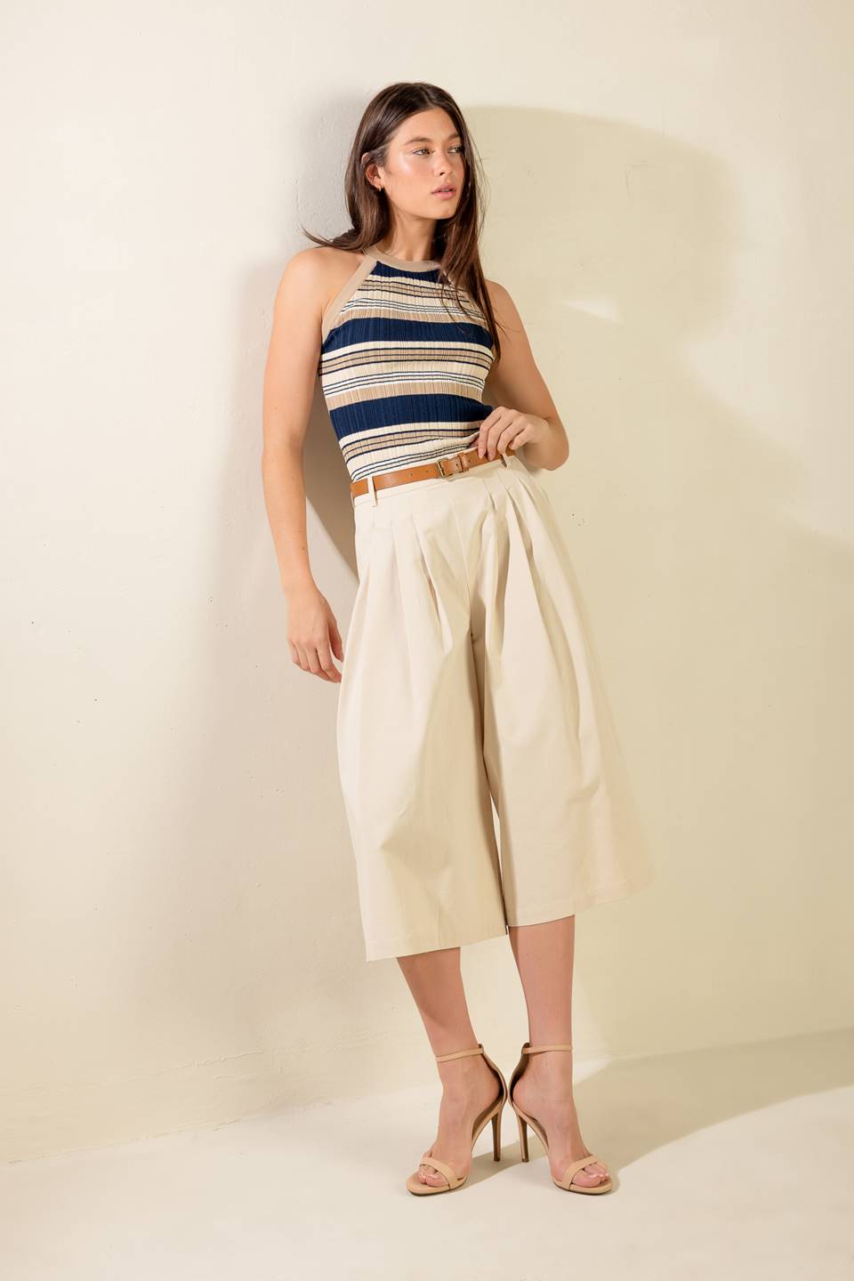 DRIFTING CURRENTS WOVEN CULOTTE PANTS - MaraFormigone