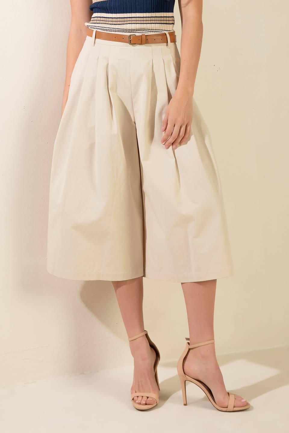 DRIFTING CURRENTS WOVEN CULOTTE PANTS - MaraFormigone