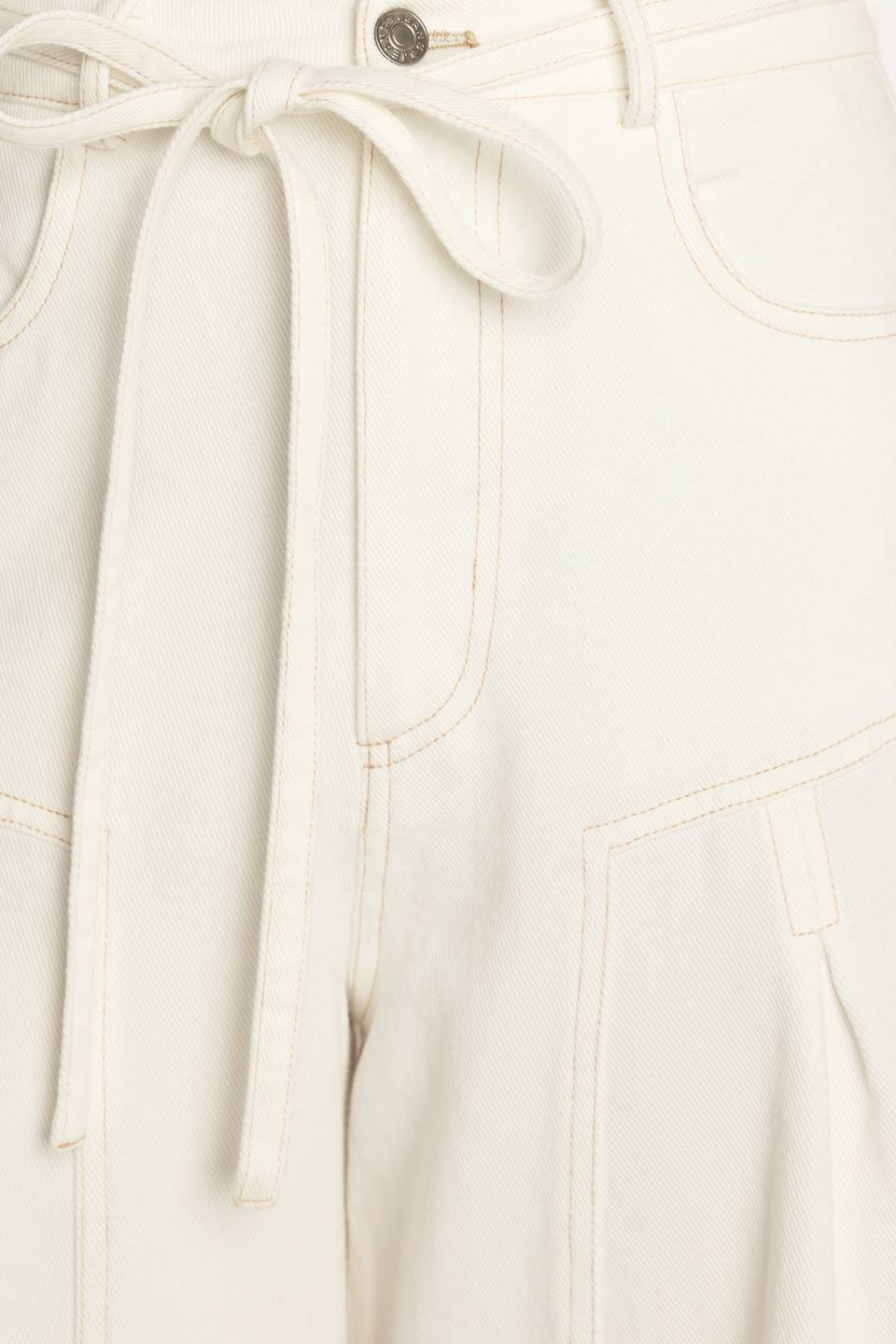 CALÇAS BRANCAS DE TECIDO TODO DOMINGO