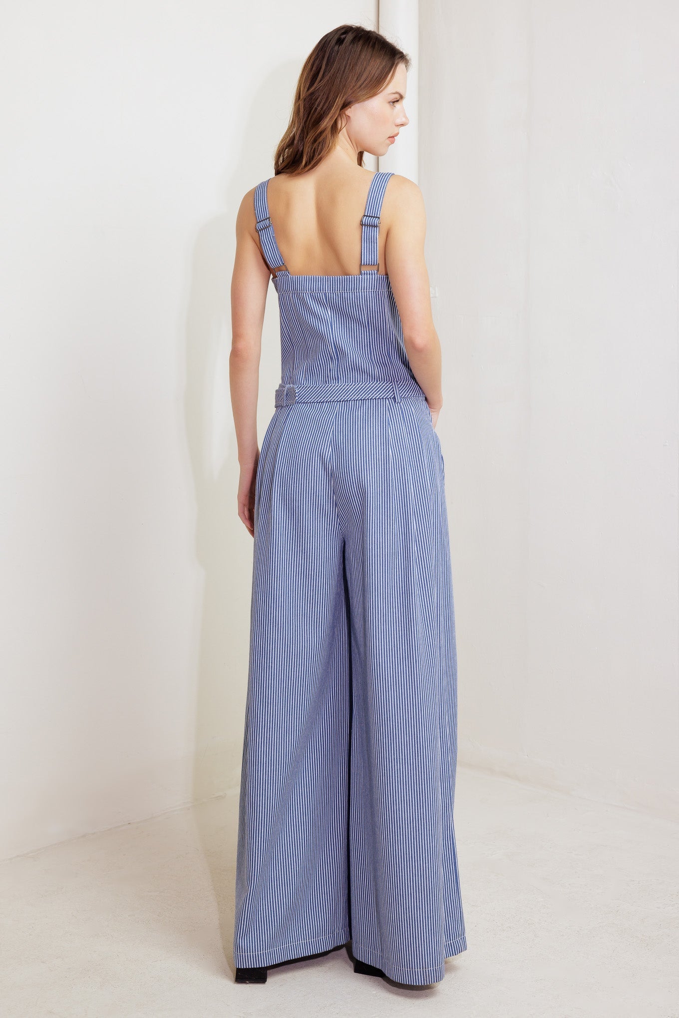 FRESH PETAL BLUE WOVEN JUMPSUIT - MaraFormigone