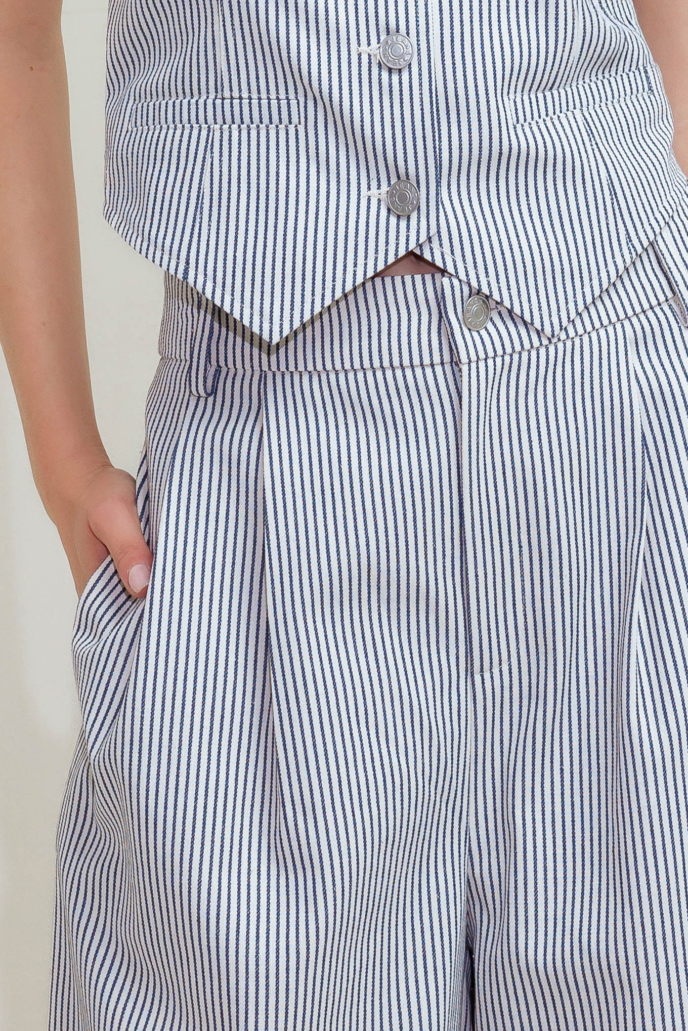 CALÇAS DE TECIDO COM ESTILO LITORÂNEO