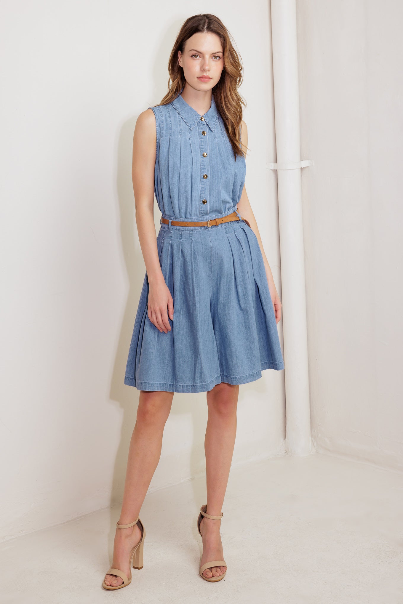 SERENITY HILL CHAMBRAY SHORT - MaraFormigone