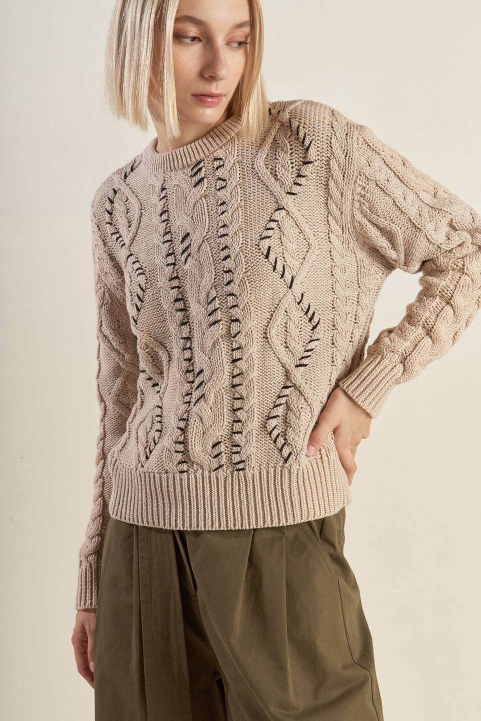 LITTLE BIT IN LOVE SWEATER KNIT TOP - MaraFormigone