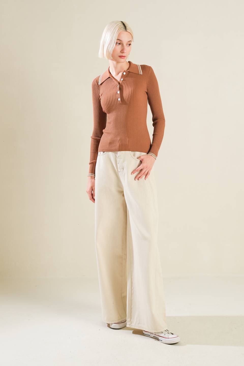 Vou pensar sobre a camisa polo.