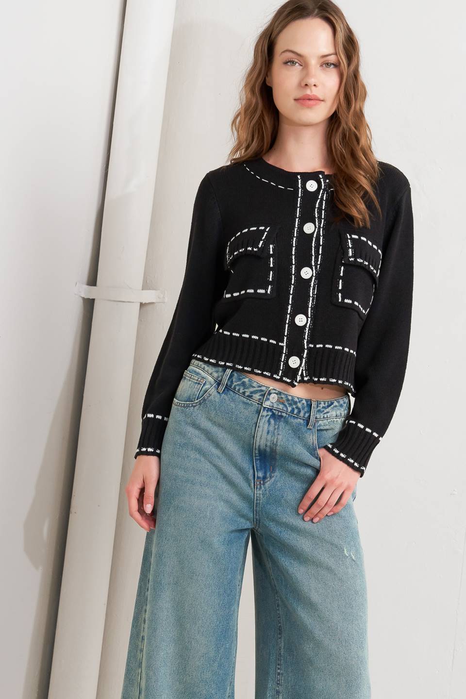 BLUSA DE TRICÔ MONO FRAME