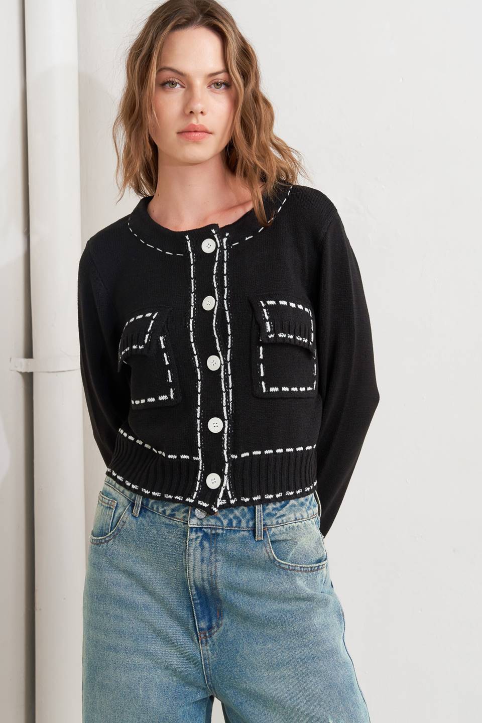 BLUSA DE TRICÔ MONO FRAME