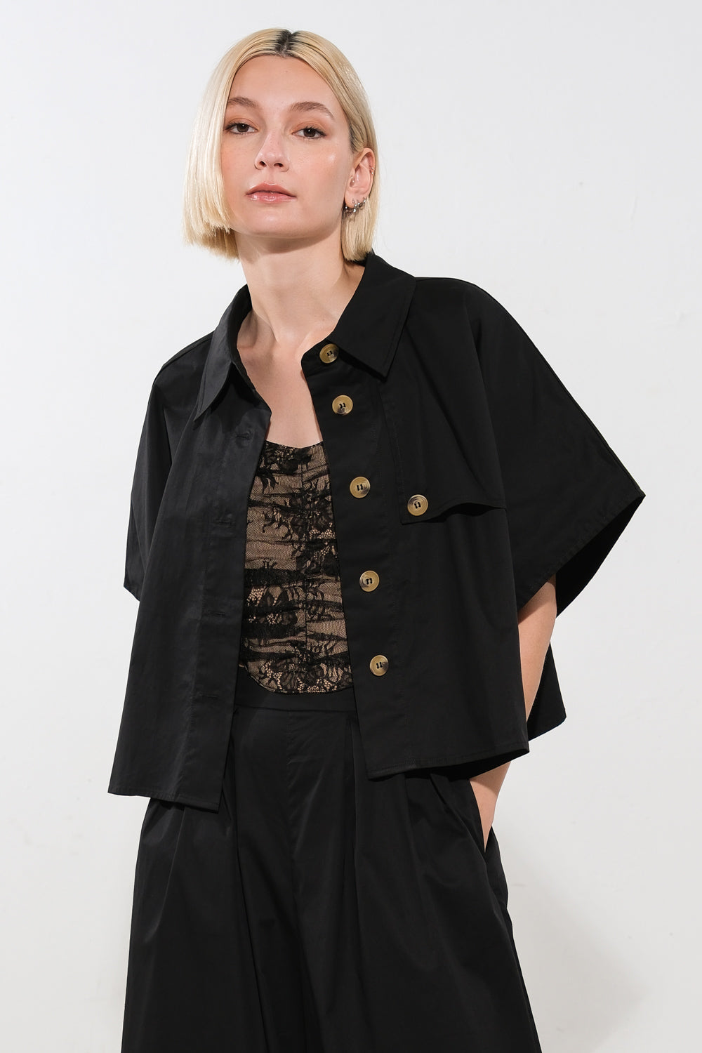 É O MOMENTO PERFEITO BLUSA DE TECIDO