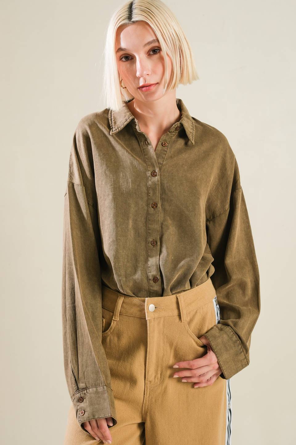 Body de tecido Park Avenue