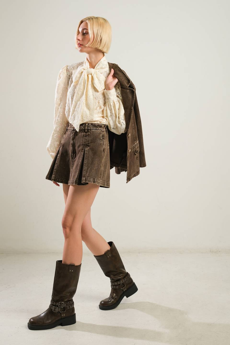 TOP DE ENCAJE TEJIDO PRINCESA PATRIÓTICA