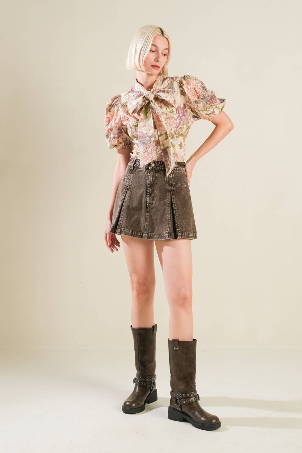 SLEEK SIMPLICITY WOVEN TOP - MaraFormigone