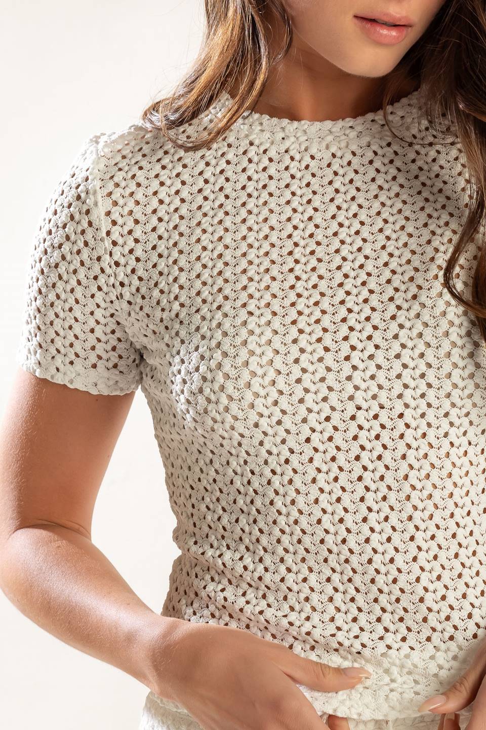 TOP DE PUNTO SEMITRANSPARENTE PRESENCIA DE AMOR