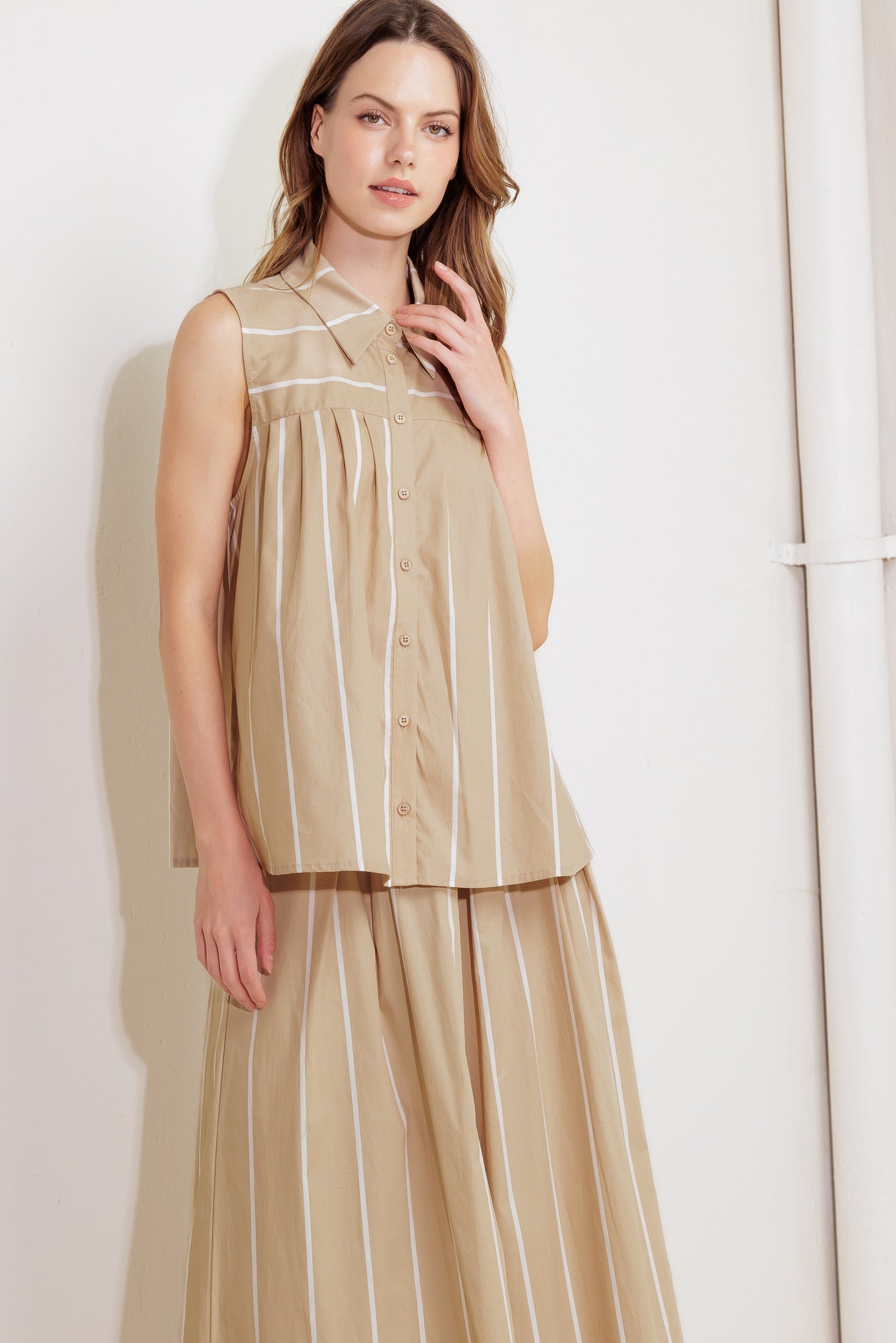 SOMEWHERE TO BE WOVEN TOP - MaraFormigone