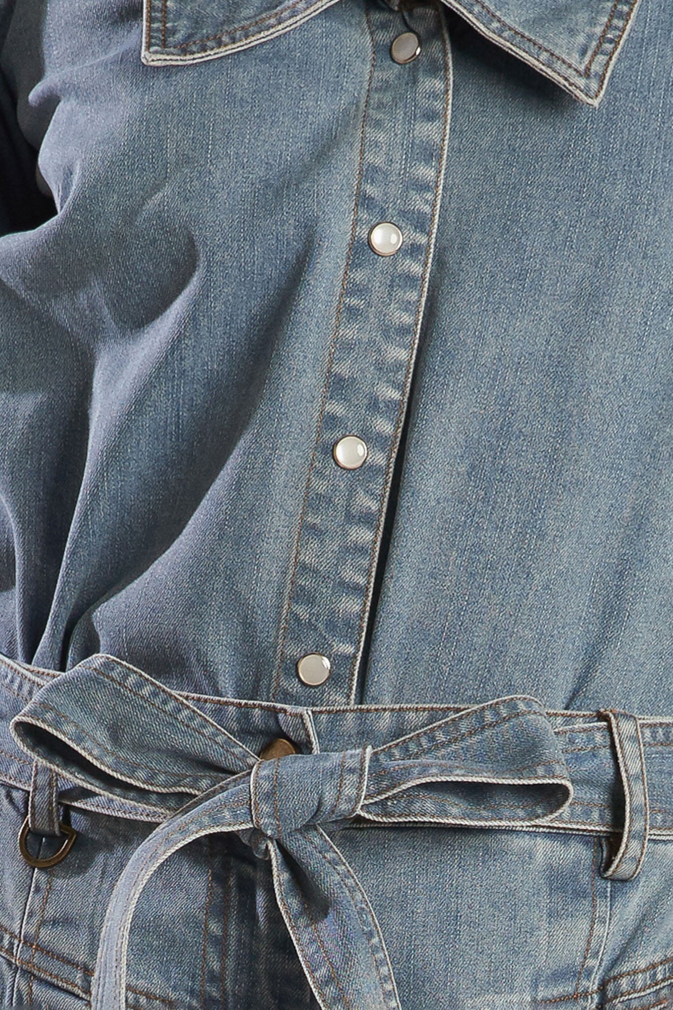 ETERNAL SUNSHINE CHAMBRAY DENIM TOP - MaraFormigone