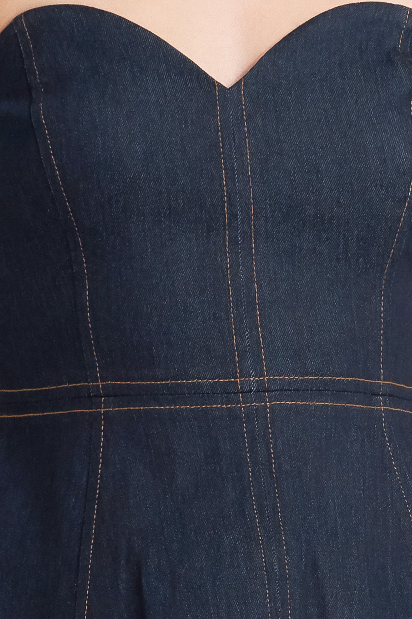 SWEETHEART EDGE DENIM TOP - MaraFormigone