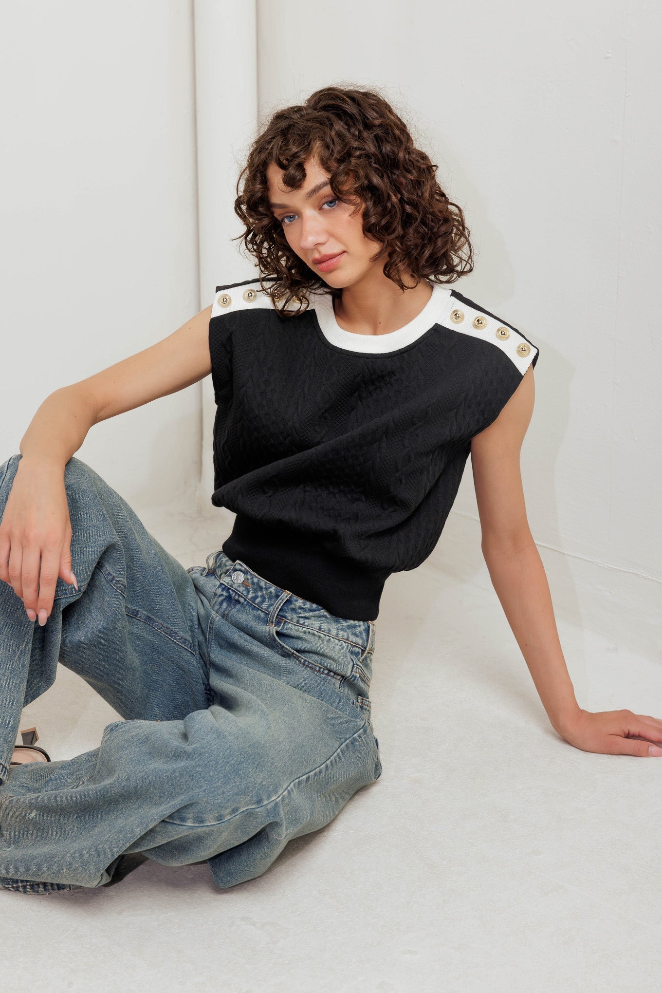 TOP DE PUNTO CON ESTILO ROMÁNTICO URBANO