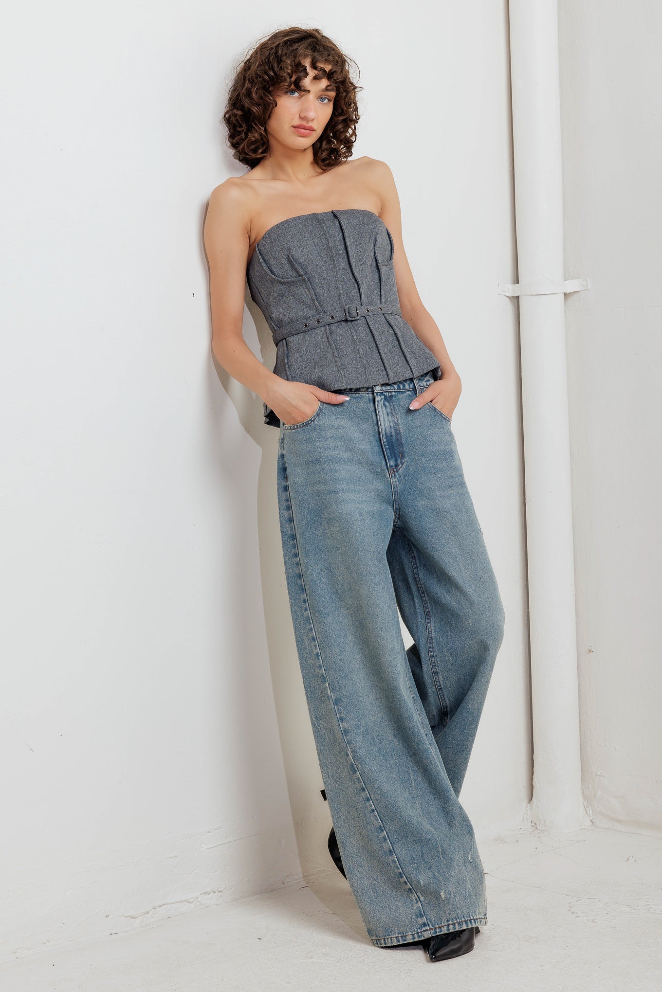 TIMELESS LOOK WOVEN TUBE TOP - MaraFormigone