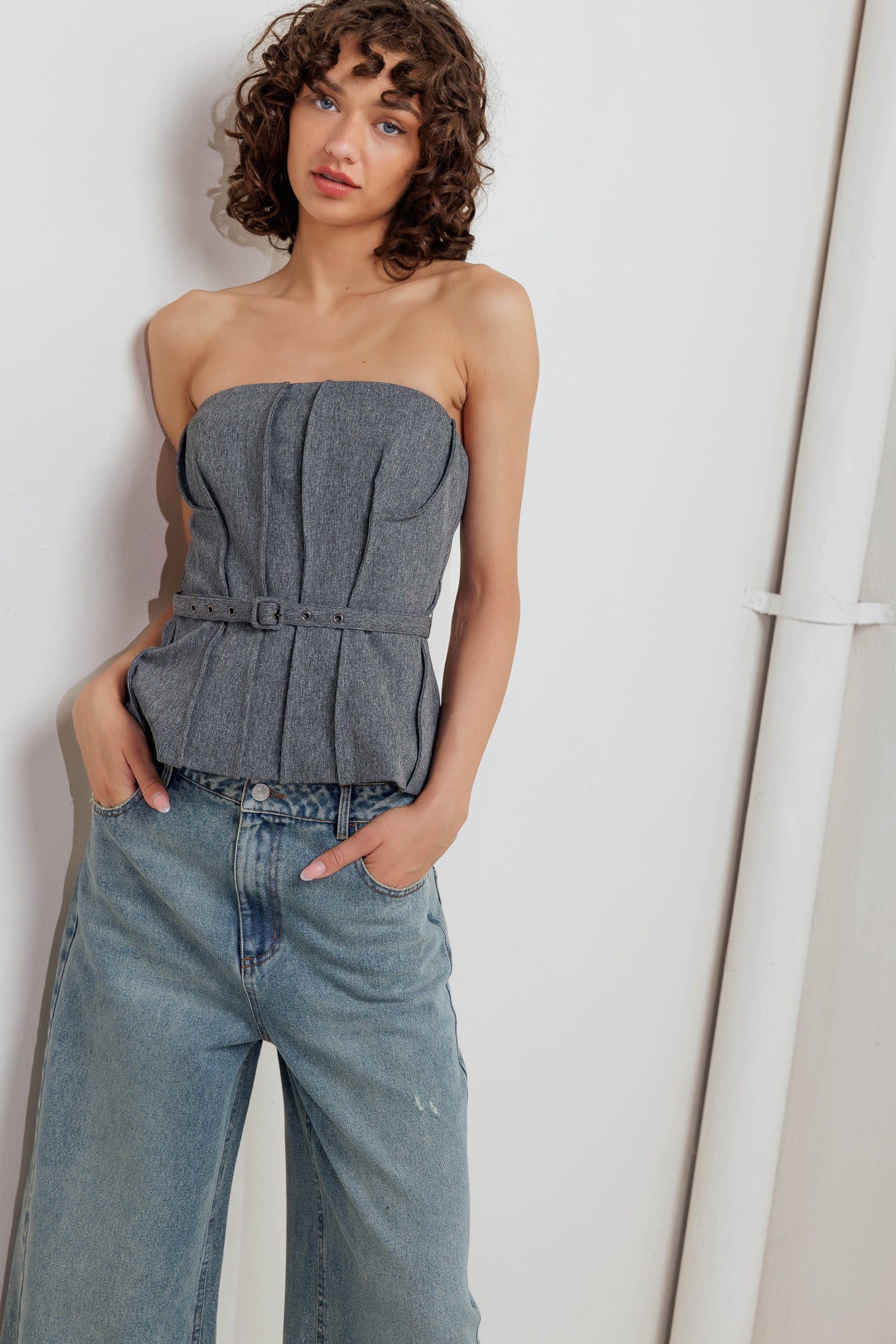 TIMELESS LOOK WOVEN TUBE TOP - MaraFormigone