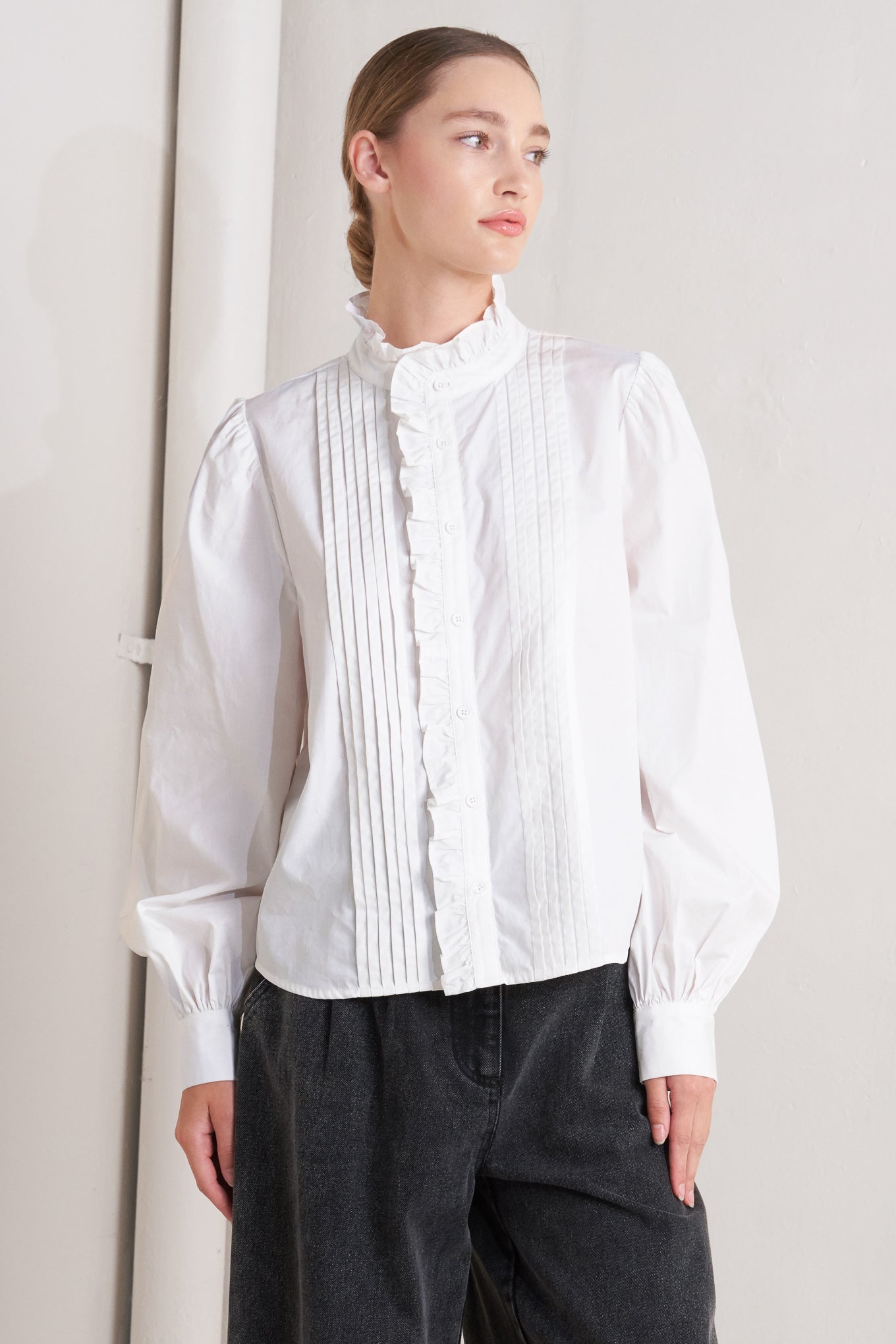 MILK CLOUD WOVEN TOP - MaraFormigone