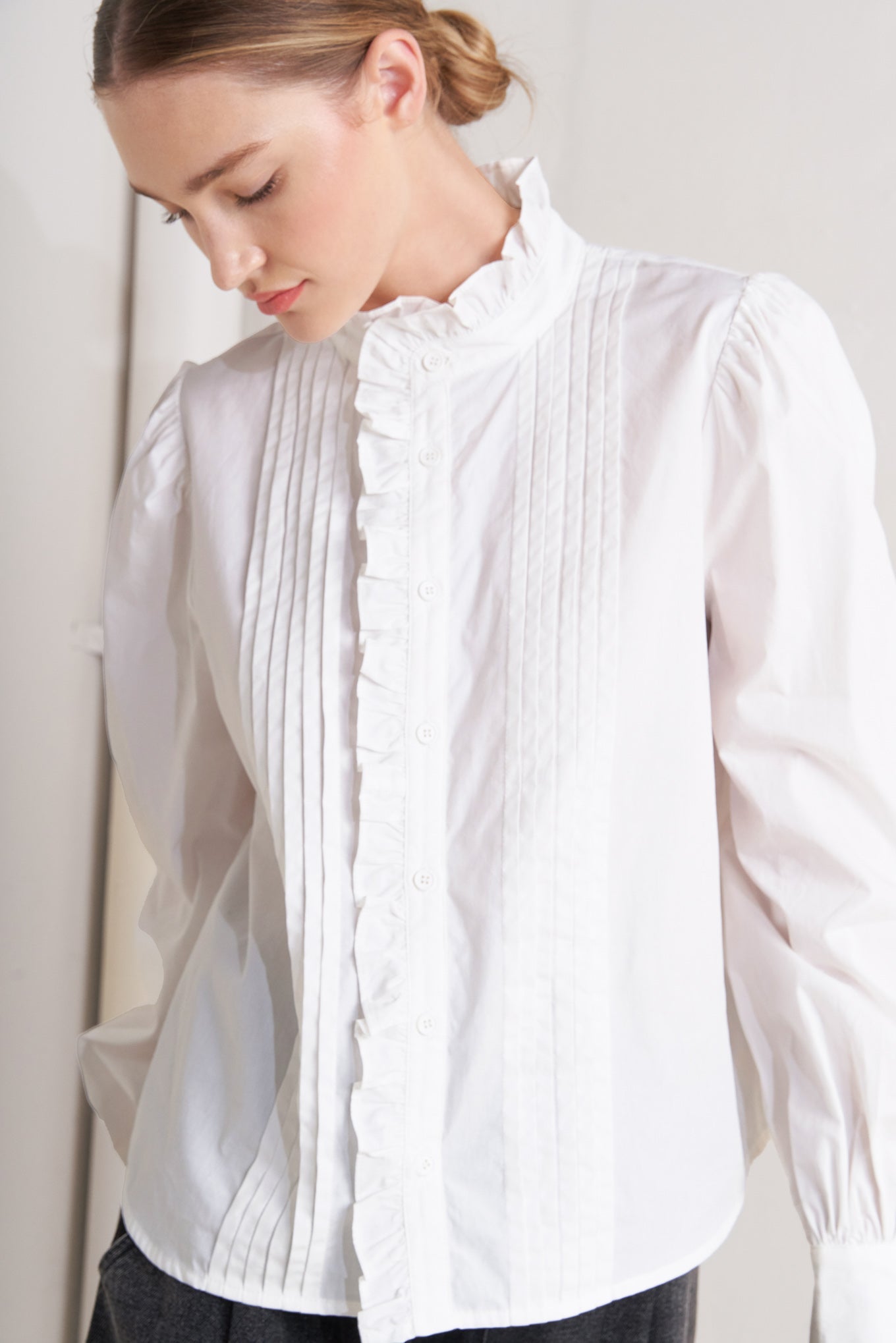 MILK CLOUD WOVEN TOP - MaraFormigone