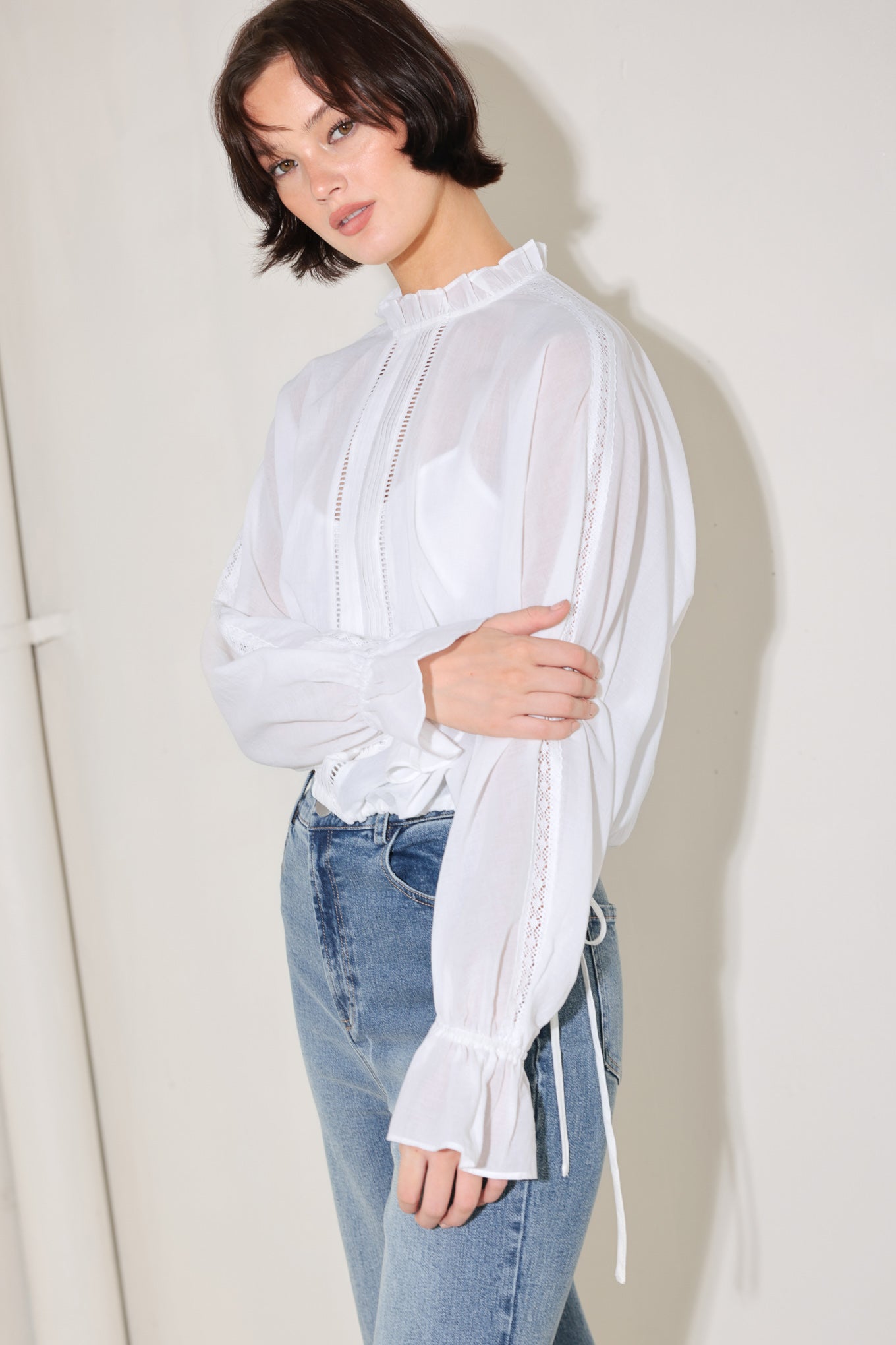 PURE ROMANCE WOVEN TOP