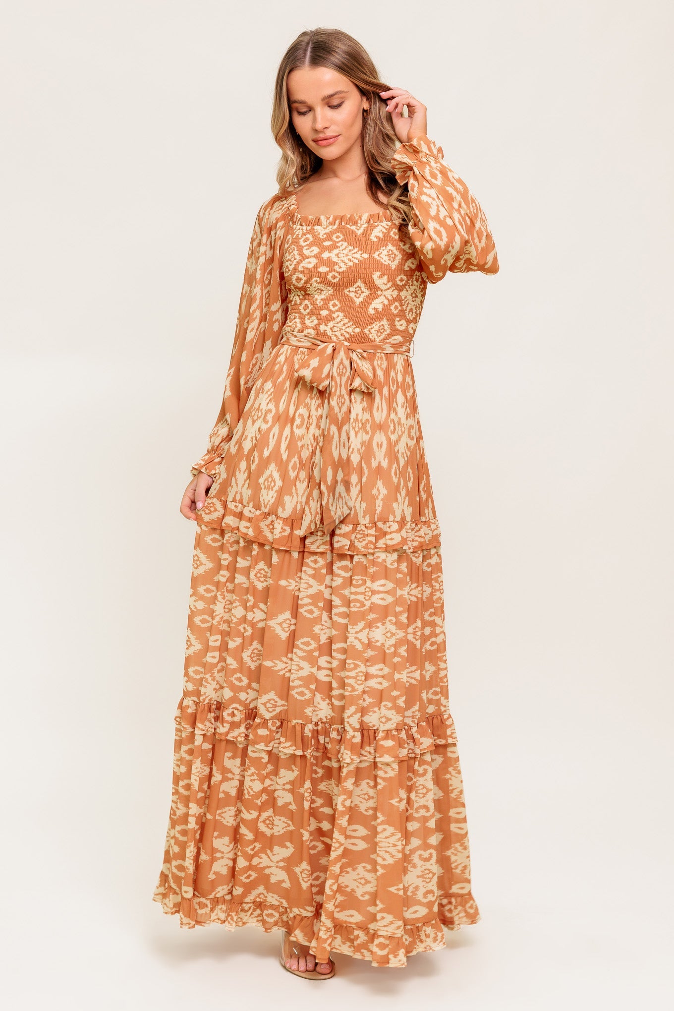 COSMOPOLITAN ELEGANCE WOVEN MAXI DRESS - MaraFormigone