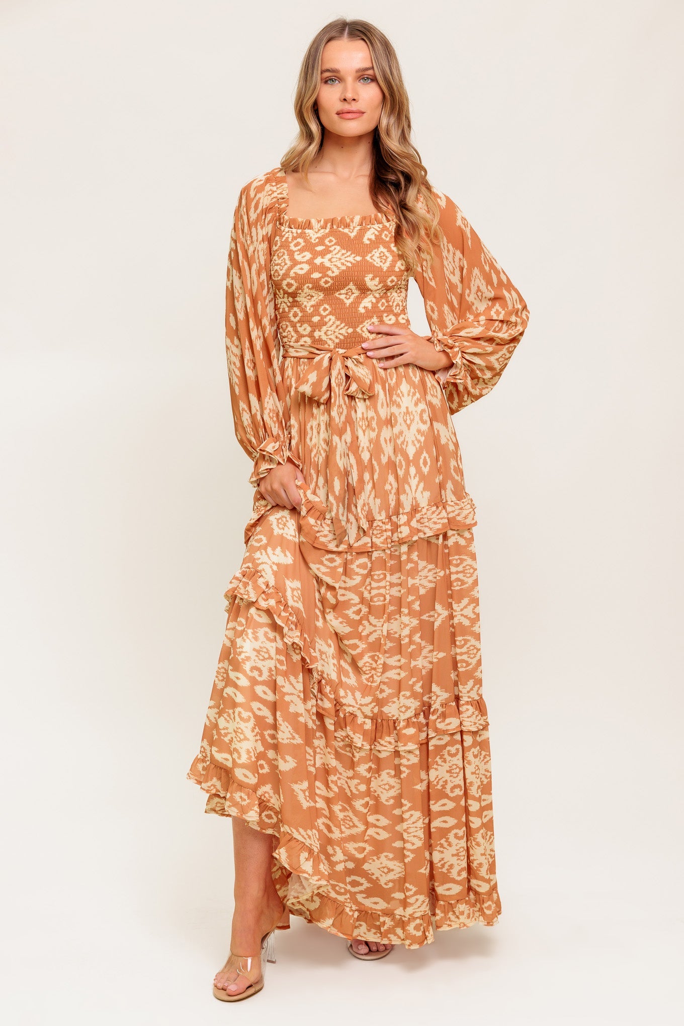 COSMOPOLITAN ELEGANCE WOVEN MAXI DRESS - MaraFormigone