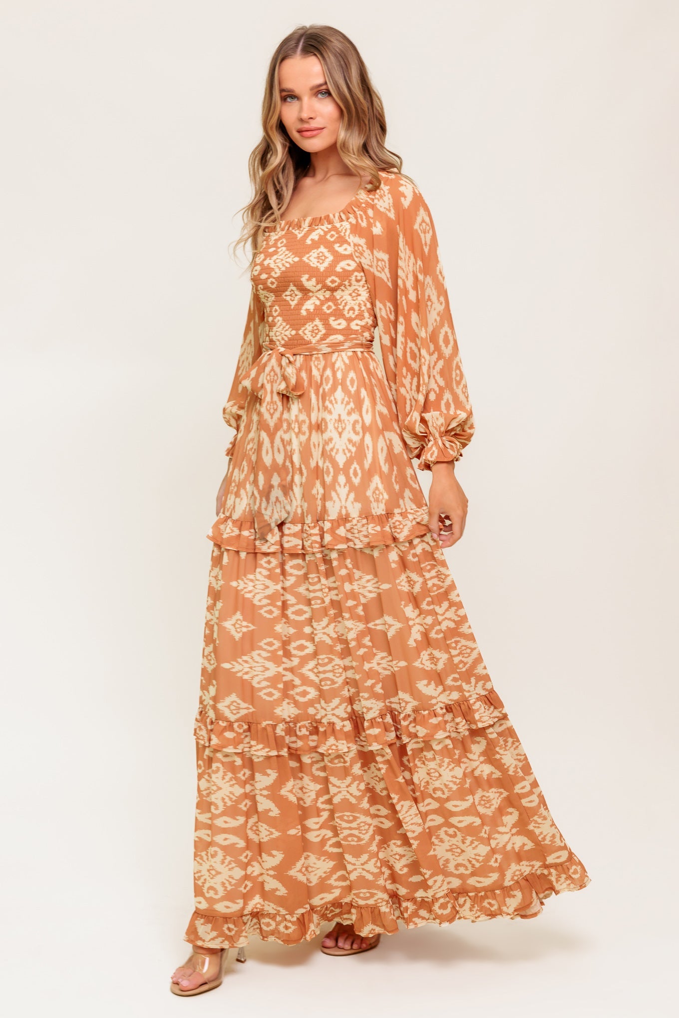 COSMOPOLITAN ELEGANCE WOVEN MAXI DRESS - MaraFormigone