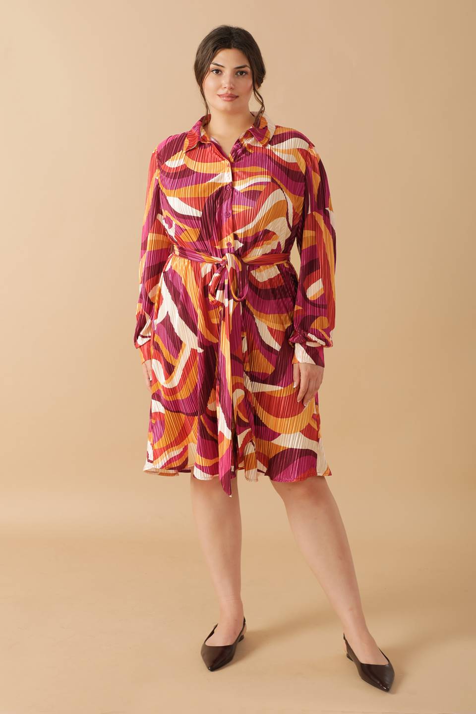 GET ON BOARD WOVEN PLISSE MINI DRESS - MaraFormigone