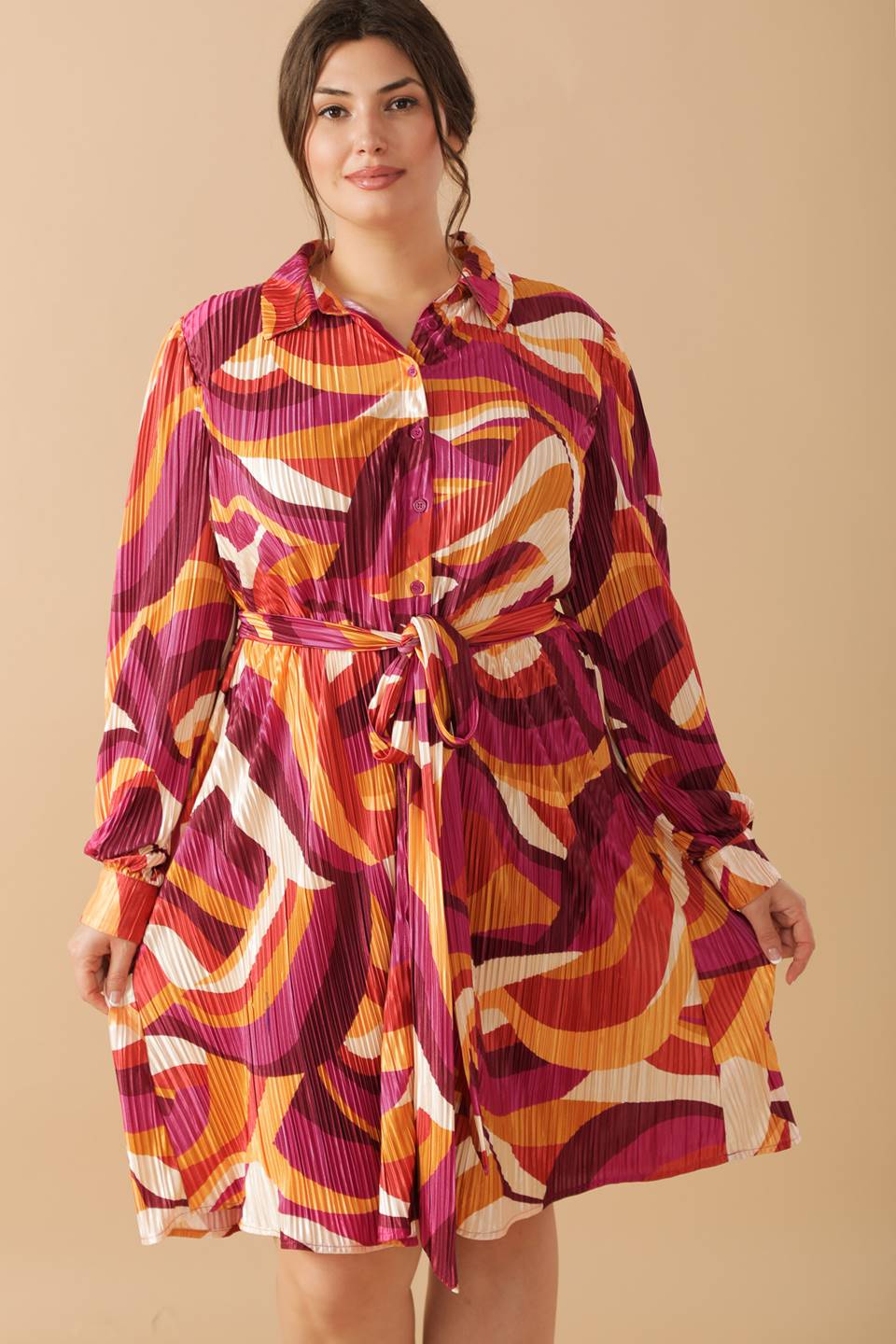 GET ON BOARD WOVEN PLISSE MINI DRESS - MaraFormigone