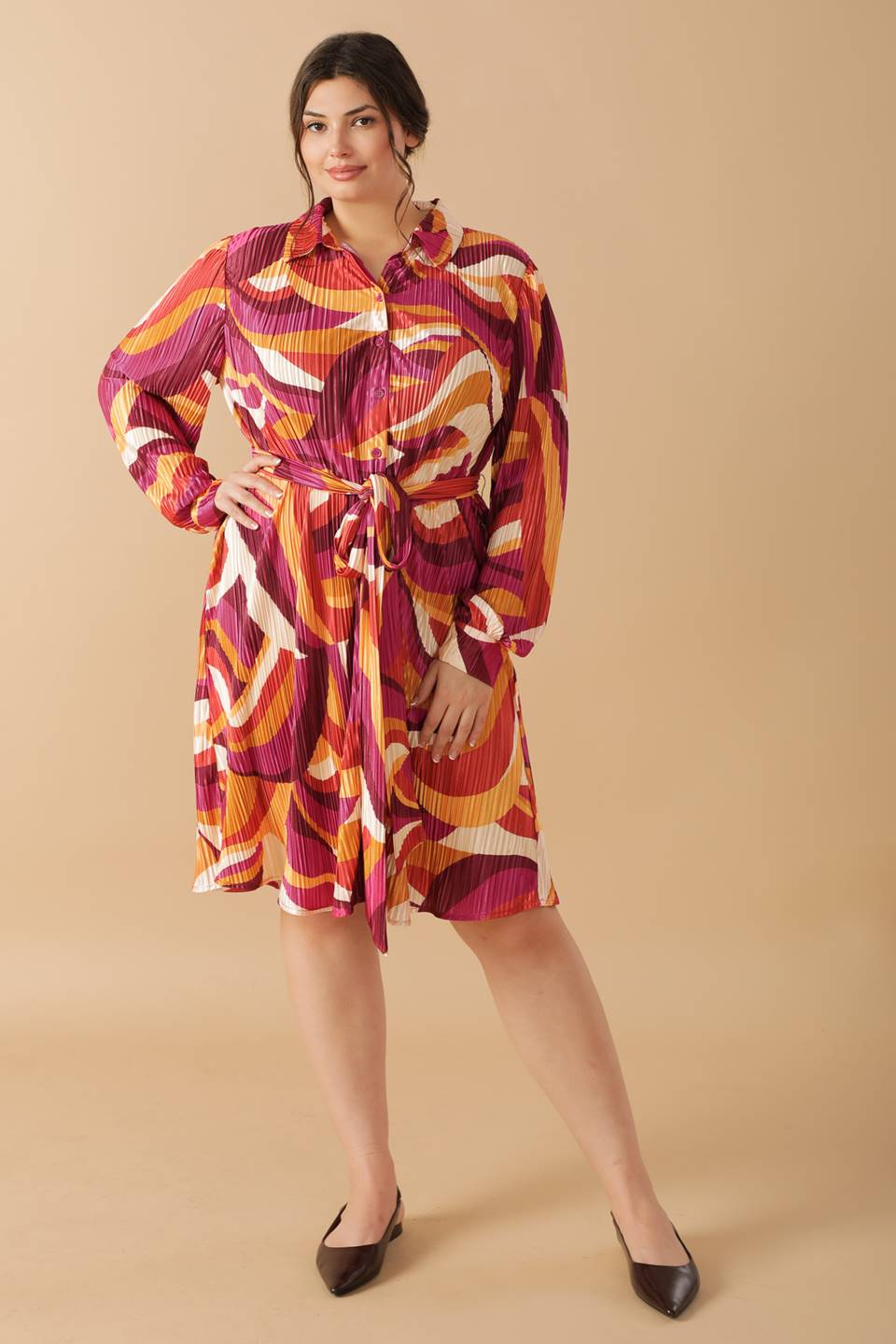 GET ON BOARD WOVEN PLISSE MINI DRESS - MaraFormigone