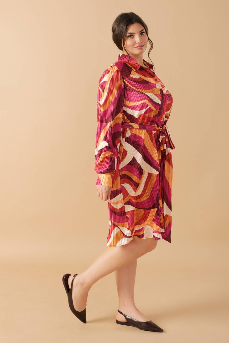 GET ON BOARD WOVEN PLISSE MINI DRESS - MaraFormigone