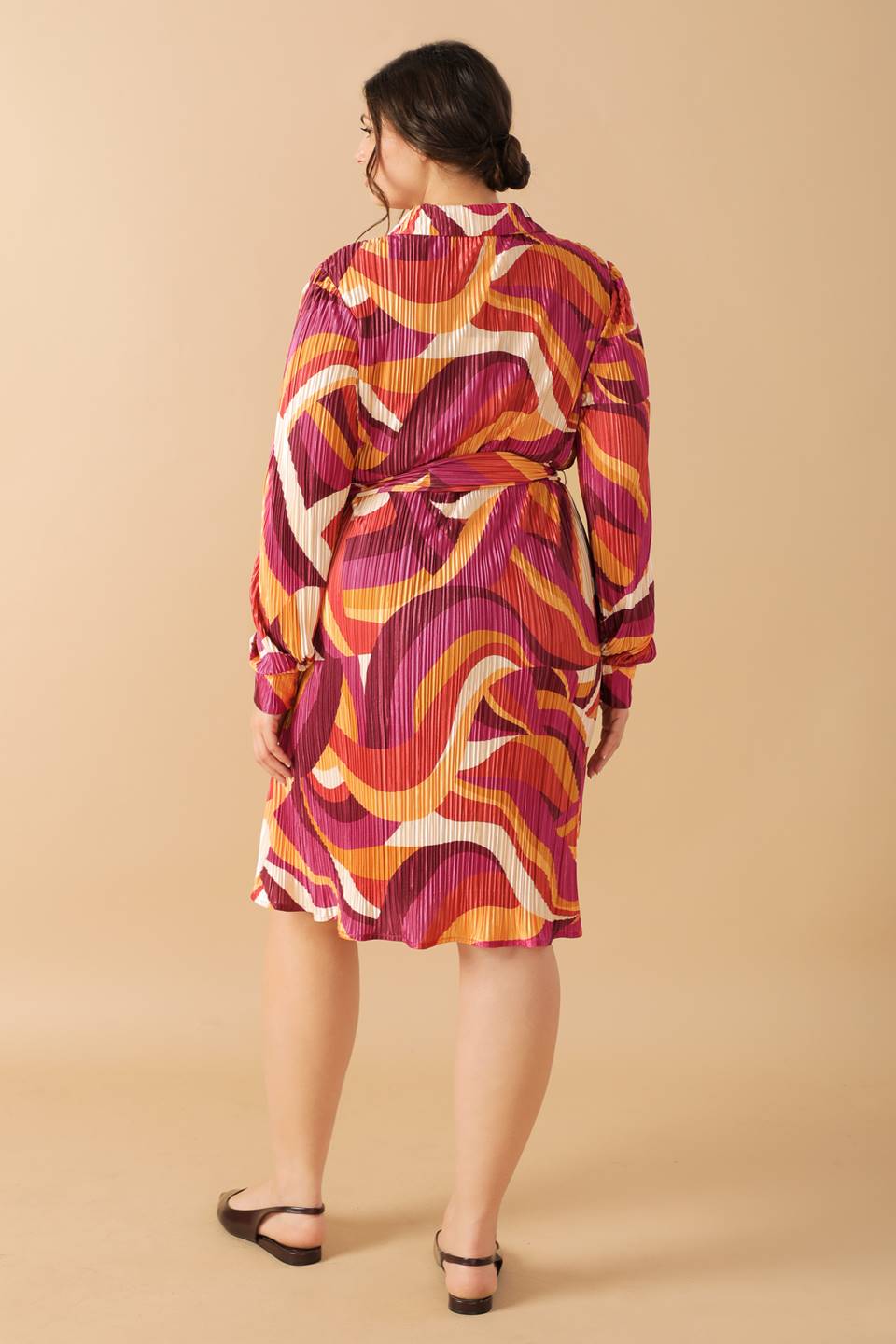 GET ON BOARD WOVEN PLISSE MINI DRESS - MaraFormigone