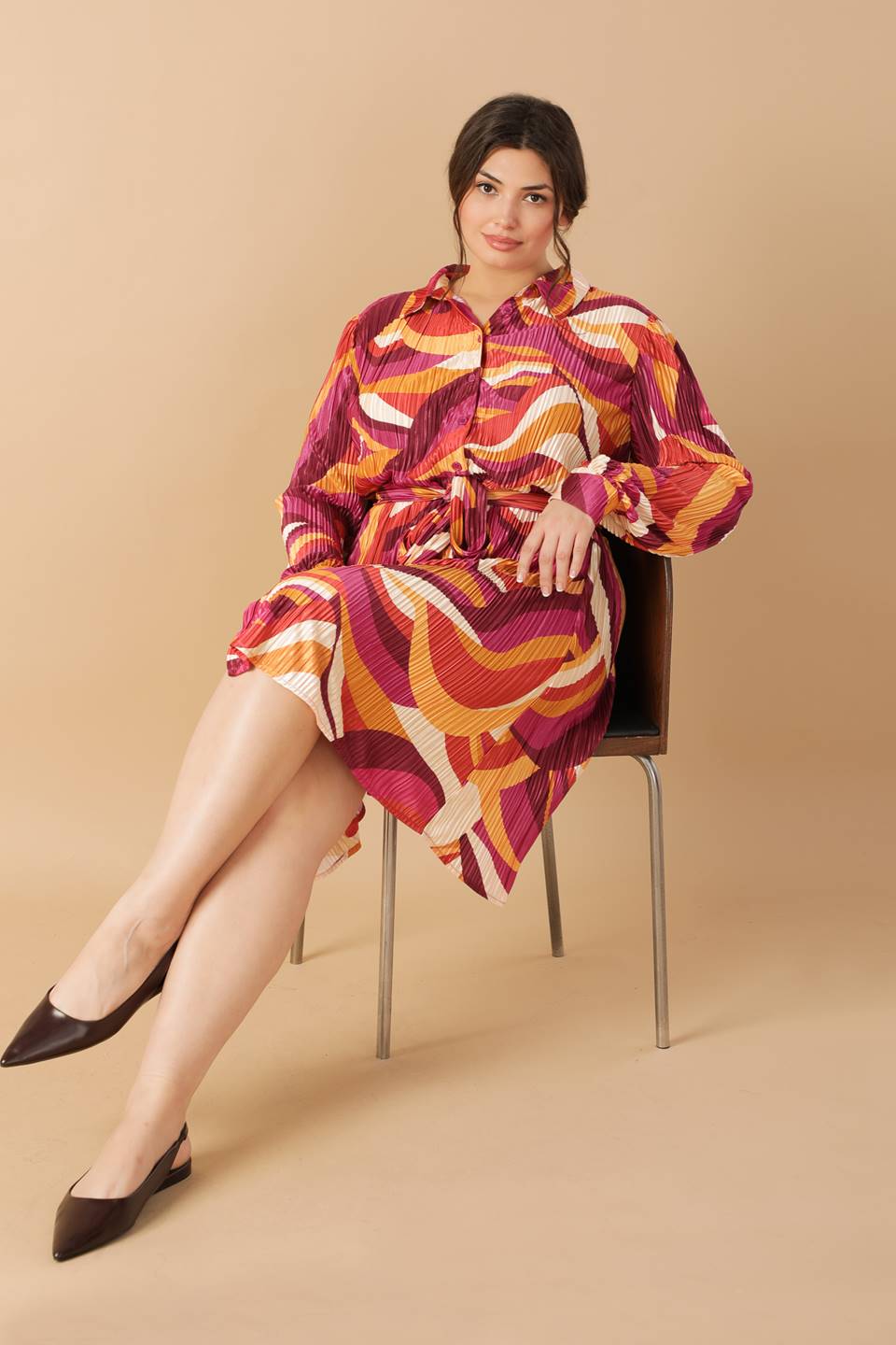 GET ON BOARD WOVEN PLISSE MINI DRESS - MaraFormigone