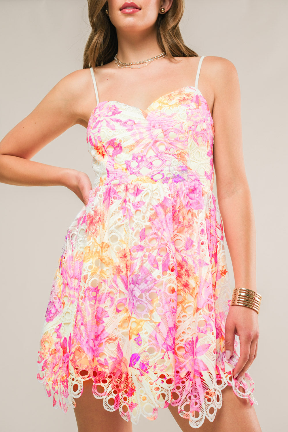 ON A GOOD NOTE WOVEN MINI DRESS - MaraFormigone