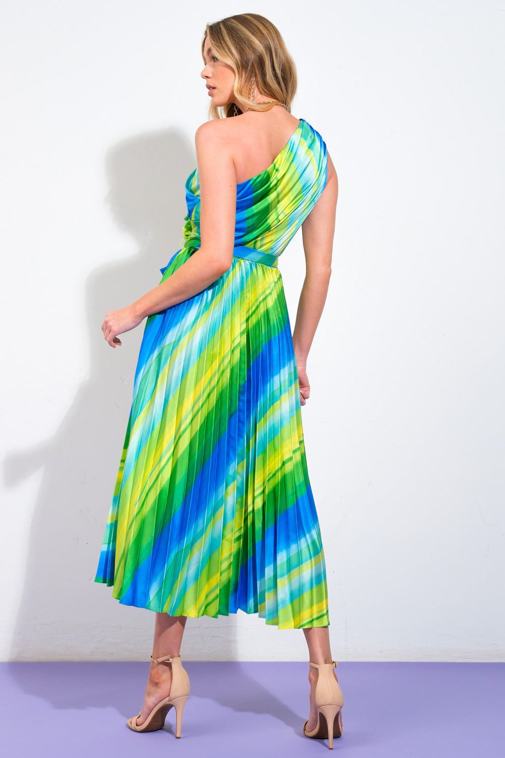 EXUBERANT ELEGANCE WOVEN MIDI DRESS - MaraFormigone