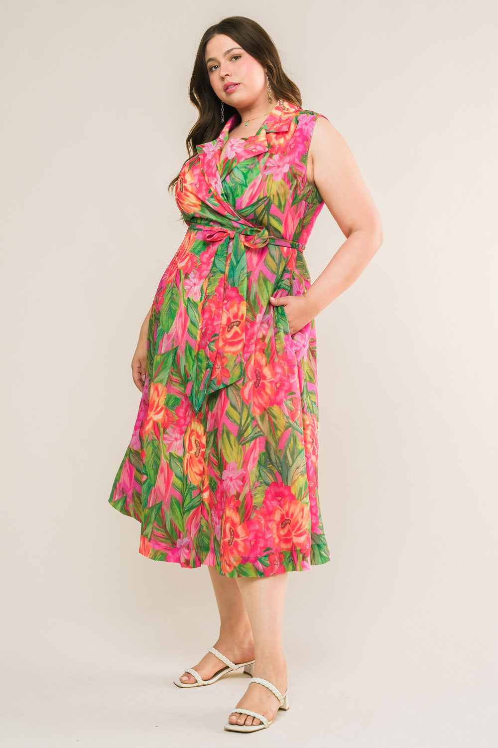 VESTIDO MIDI TECIDO "SONHOS DE DIA"