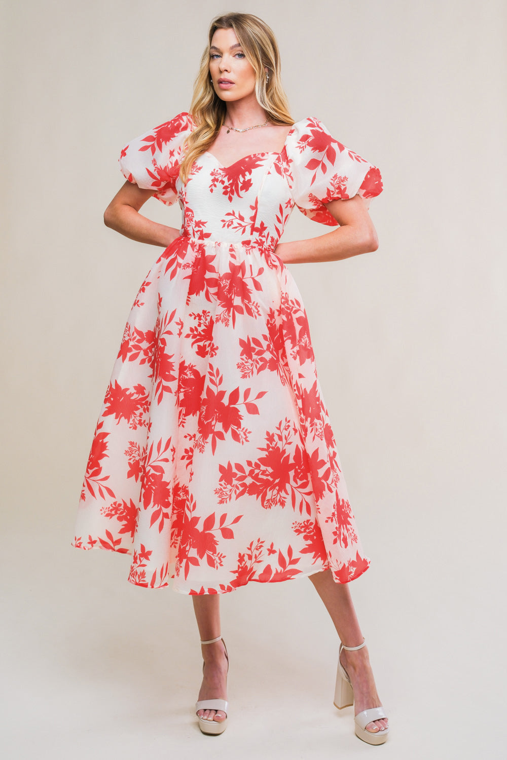 SUCCESSFULLY CUTE WOVEN MIDI DRESS - MaraFormigone
