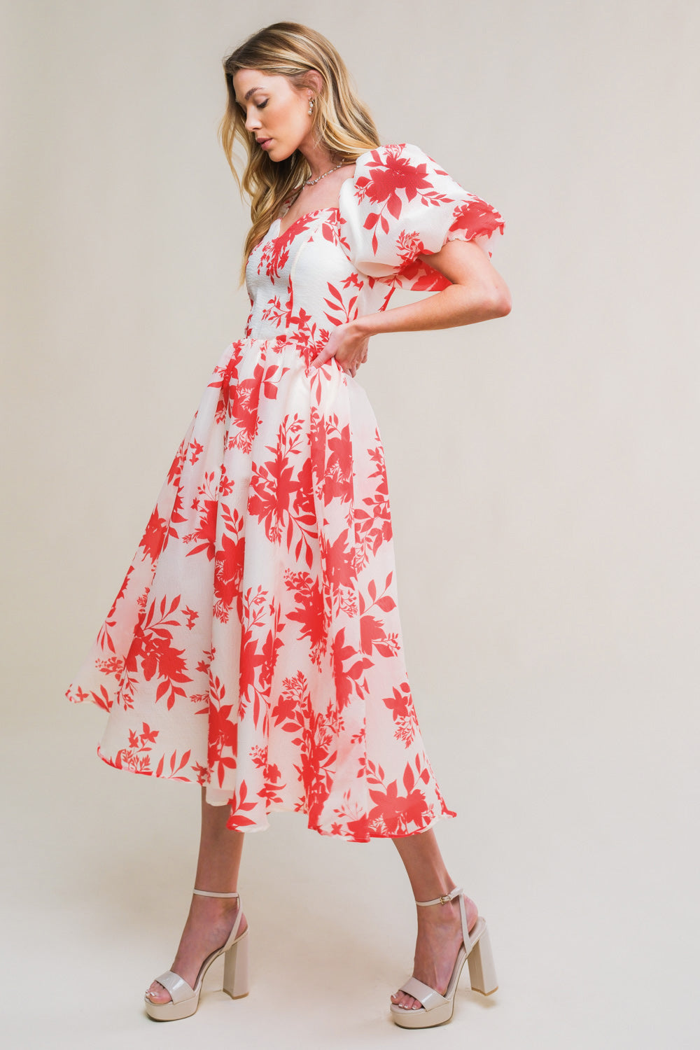 SUCCESSFULLY CUTE WOVEN MIDI DRESS - MaraFormigone