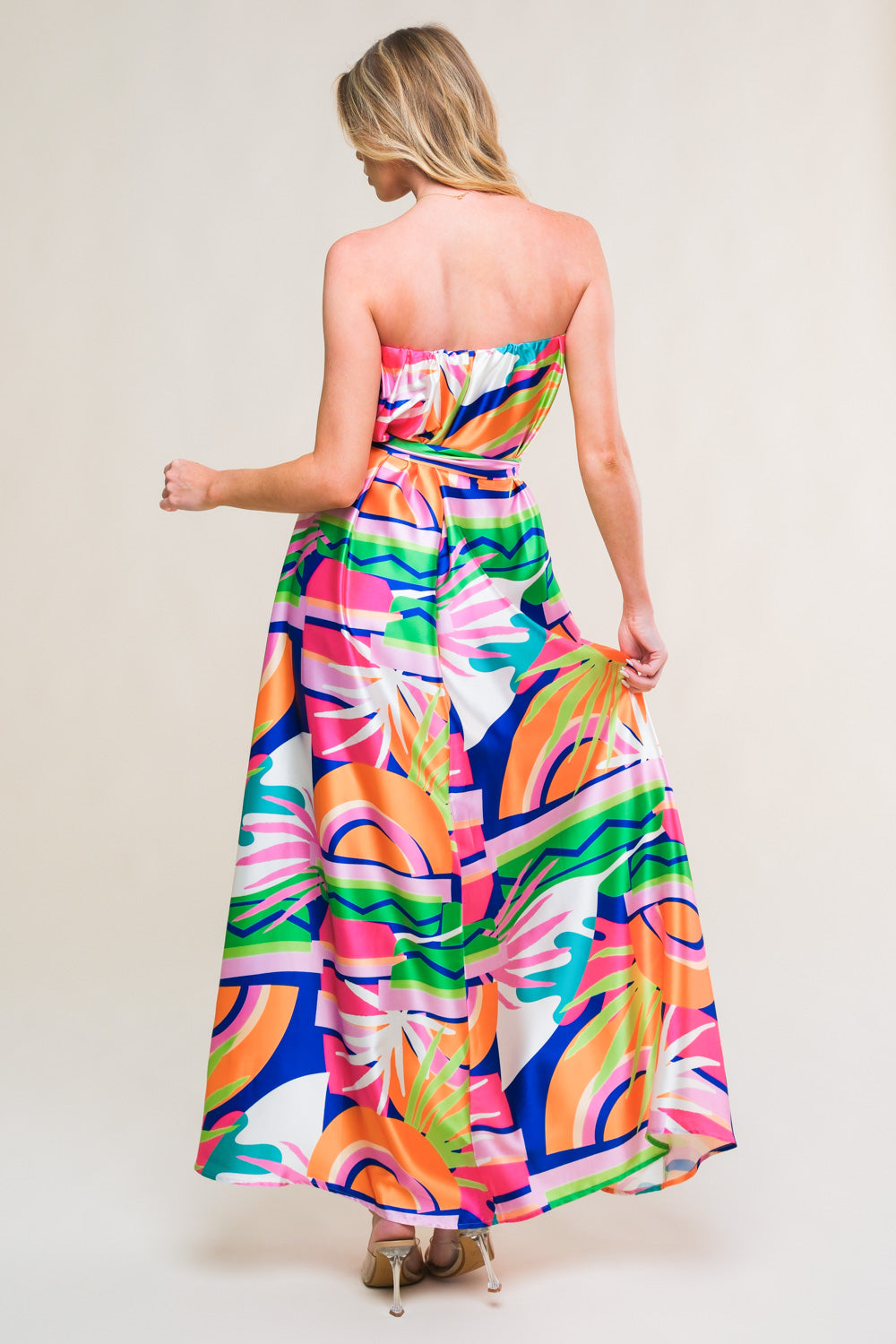 SUMMERY INCLINATION WOVEN MIDI DRESS - MaraFormigone